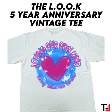 5 Year Anniversary Vintage Tee (White)