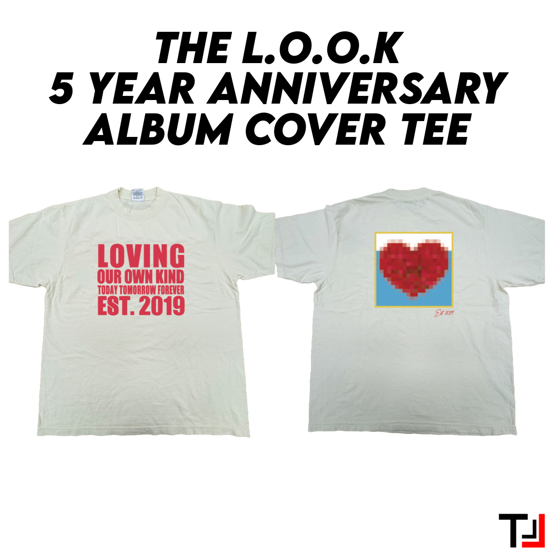 5 Year Anniversary Album Cover Tee (Cream)